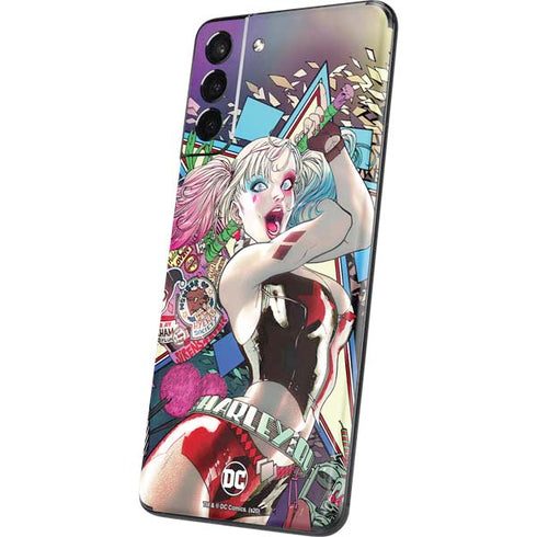 DC Comics Harley Quinn Action Pose Galaxy S21 Plus 5G Skin